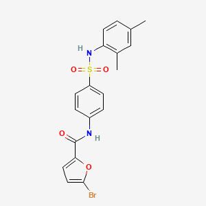 molecular formula C19H17BrN2O4S B4842007 5-bromo-N-(4-{[(2,4-dimethylphenyl)amino]sulfonyl}phenyl)-2-furamide 