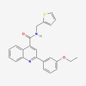molecular formula C23H20N2O2S B4842008 2-(3-ethoxyphenyl)-N-(2-thienylmethyl)-4-quinolinecarboxamide 