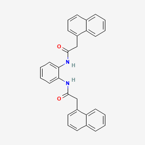 molecular formula C30H24N2O2 B4842038 N,N'-1,2-phenylenebis[2-(1-naphthyl)acetamide] 