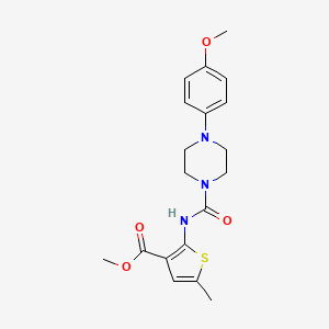 molecular formula C19H23N3O4S B4842075 methyl 2-({[4-(4-methoxyphenyl)-1-piperazinyl]carbonyl}amino)-5-methyl-3-thiophenecarboxylate 