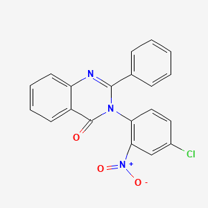 molecular formula C20H12ClN3O3 B4842123 3-(4-chloro-2-nitrophenyl)-2-phenyl-4(3H)-quinazolinone 