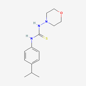 molecular formula C14H21N3OS B4842141 N-(4-isopropylphenyl)-N'-4-morpholinylthiourea 