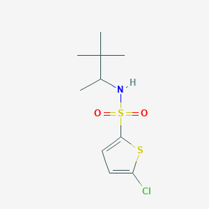 molecular formula C10H16ClNO2S2 B4842176 5-chloro-N-(1,2,2-trimethylpropyl)-2-thiophenesulfonamide 