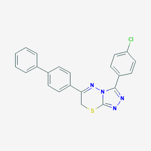 molecular formula C22H15ClN4S B484218 3-(4-chlorophenyl)-6-(4-phenylphenyl)-7H-[1,2,4]triazolo[3,4-b][1,3,4]thiadiazine CAS No. 517906-13-7
