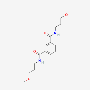 molecular formula C16H24N2O4 B4842204 N,N'-bis(3-methoxypropyl)isophthalamide 
