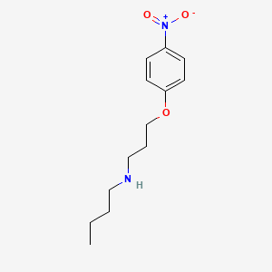 molecular formula C13H20N2O3 B4842213 N-[3-(4-nitrophenoxy)propyl]-1-butanamine 