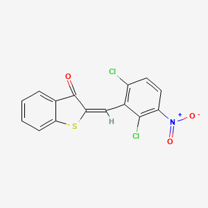 molecular formula C15H7Cl2NO3S B4842239 2-(2,6-dichloro-3-nitrobenzylidene)-1-benzothiophen-3(2H)-one 