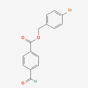 molecular formula C15H11BrO3 B4842266 4-bromobenzyl 4-formylbenzoate 