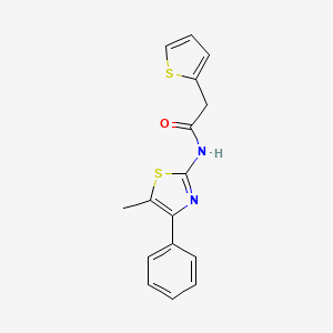 molecular formula C16H14N2OS2 B4842377 N-(5-methyl-4-phenyl-1,3-thiazol-2-yl)-2-(2-thienyl)acetamide 