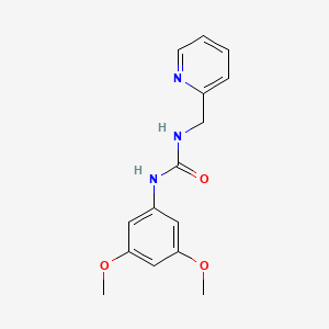 molecular formula C15H17N3O3 B4842490 N-(3,5-dimethoxyphenyl)-N'-(2-pyridinylmethyl)urea 