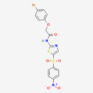 2-(4-bromophenoxy)-N-{5-[(4-nitrophenyl)sulfonyl]-1,3-thiazol-2-yl}acetamide