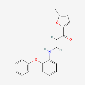 molecular formula C20H17NO3 B4842567 1-(5-methyl-2-furyl)-3-[(2-phenoxyphenyl)amino]-2-propen-1-one 