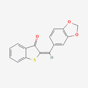 molecular formula C16H10O3S B4842578 2-(1,3-benzodioxol-5-ylmethylene)-1-benzothiophen-3(2H)-one CAS No. 332057-37-1