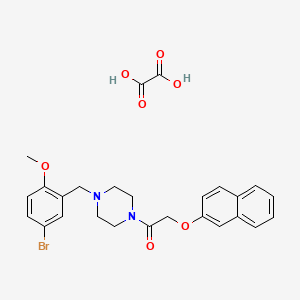 molecular formula C26H27BrN2O7 B4842659 1-(5-bromo-2-methoxybenzyl)-4-[(2-naphthyloxy)acetyl]piperazine oxalate 