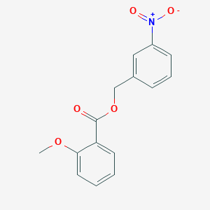 molecular formula C15H13NO5 B4842672 3-nitrobenzyl 2-methoxybenzoate 