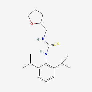molecular formula C18H28N2OS B4842700 N-(2,6-diisopropylphenyl)-N'-(tetrahydro-2-furanylmethyl)thiourea 
