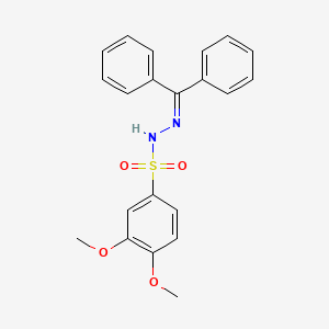 molecular formula C21H20N2O4S B4842703 N'-(diphenylmethylene)-3,4-dimethoxybenzenesulfonohydrazide 