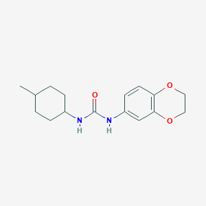molecular formula C16H22N2O3 B4842706 N-(2,3-dihydro-1,4-benzodioxin-6-yl)-N'-(4-methylcyclohexyl)urea 