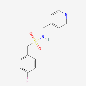 molecular formula C13H13FN2O2S B4842742 1-(4-fluorophenyl)-N-(4-pyridinylmethyl)methanesulfonamide 