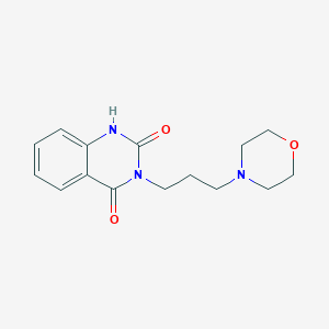 molecular formula C15H19N3O3 B4842774 3-[3-(4-morpholinyl)propyl]-2,4(1H,3H)-quinazolinedione 