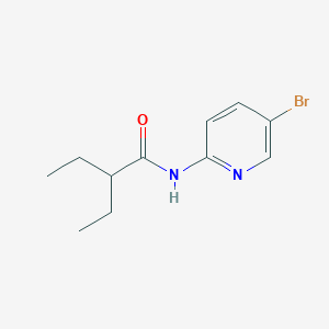 molecular formula C11H15BrN2O B4842792 N-(5-bromo-2-pyridinyl)-2-ethylbutanamide 