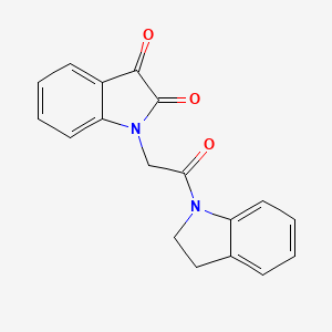 molecular formula C18H14N2O3 B4842835 1-[2-(2,3-dihydro-1H-indol-1-yl)-2-oxoethyl]-1H-indole-2,3-dione 