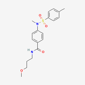 N-(3-methoxypropyl)-4-{methyl[(4-methylphenyl)sulfonyl]amino}benzamide