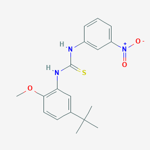 molecular formula C18H21N3O3S B4842934 N-(5-tert-butyl-2-methoxyphenyl)-N'-(3-nitrophenyl)thiourea 