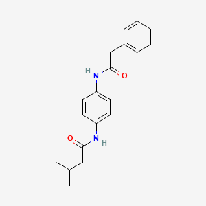3-methyl-N-{4-[(phenylacetyl)amino]phenyl}butanamide