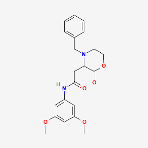 molecular formula C21H24N2O5 B4842951 2-(4-benzyl-2-oxo-3-morpholinyl)-N-(3,5-dimethoxyphenyl)acetamide 