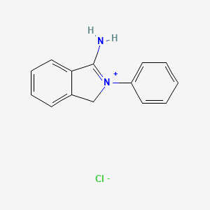molecular formula C14H13ClN2 B4843090 3-amino-2-phenyl-1H-isoindolium chloride 