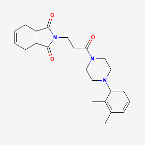 molecular formula C23H29N3O3 B4843098 2-{3-[4-(2,3-dimethylphenyl)-1-piperazinyl]-3-oxopropyl}-3a,4,7,7a-tetrahydro-1H-isoindole-1,3(2H)-dione 