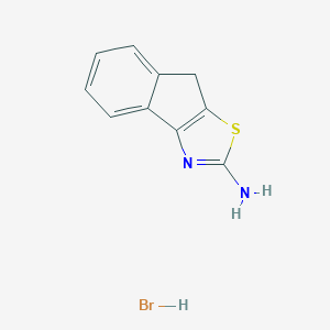 molecular formula C10H9BrN2S B048431 8H-Indeno[1,2-d]thiazol-2-amine hydrobromide CAS No. 115247-57-9