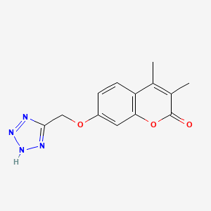 molecular formula C13H12N4O3 B4843106 3,4-dimethyl-7-(1H-tetrazol-5-ylmethoxy)-2H-chromen-2-one 