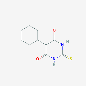 molecular formula C10H14N2O2S B4843257 5-cyclohexyl-2-thioxodihydro-4,6(1H,5H)-pyrimidinedione 