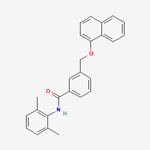 molecular formula C26H23NO2 B4843305 N-(2,6-dimethylphenyl)-3-[(1-naphthyloxy)methyl]benzamide 