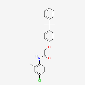 molecular formula C24H24ClNO2 B4843346 N-(4-chloro-2-methylphenyl)-2-[4-(1-methyl-1-phenylethyl)phenoxy]acetamide 