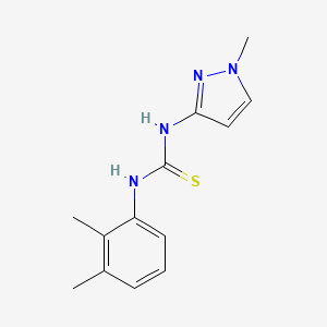 molecular formula C13H16N4S B4843390 N-(2,3-dimethylphenyl)-N'-(1-methyl-1H-pyrazol-3-yl)thiourea 