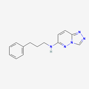 molecular formula C14H15N5 B4843456 N-(3-phenylpropyl)[1,2,4]triazolo[4,3-b]pyridazin-6-amine 
