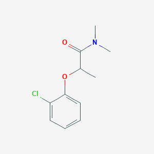molecular formula C11H14ClNO2 B4843489 2-(2-chlorophenoxy)-N,N-dimethylpropanamide 