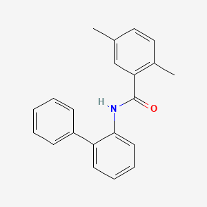 molecular formula C21H19NO B4843505 N-2-biphenylyl-2,5-dimethylbenzamide 