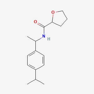 molecular formula C16H23NO2 B4843509 N-[1-(4-isopropylphenyl)ethyl]tetrahydro-2-furancarboxamide 