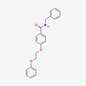 molecular formula C22H21NO3 B4843582 N-benzyl-4-(2-phenoxyethoxy)benzamide 