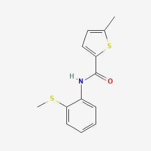 molecular formula C13H13NOS2 B4843630 5-methyl-N-[2-(methylthio)phenyl]-2-thiophenecarboxamide 