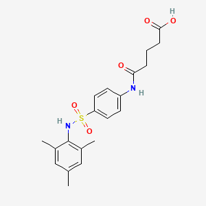 molecular formula C20H24N2O5S B4843757 5-({4-[(mesitylamino)sulfonyl]phenyl}amino)-5-oxopentanoic acid 