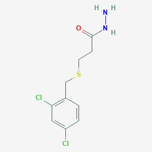 molecular formula C10H12Cl2N2OS B4843854 3-[(2,4-dichlorobenzyl)thio]propanohydrazide 