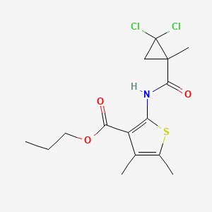 propyl 2-{[(2,2-dichloro-1-methylcyclopropyl)carbonyl]amino}-4,5-dimethyl-3-thiophenecarboxylate