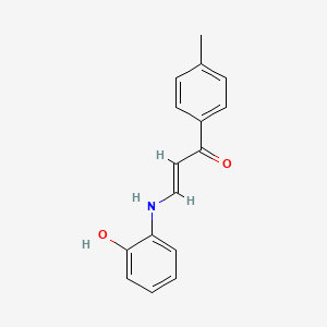 3-[(2-hydroxyphenyl)amino]-1-(4-methylphenyl)-2-propen-1-one