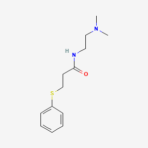 molecular formula C13H20N2OS B4843903 N-[2-(dimethylamino)ethyl]-3-(phenylthio)propanamide 