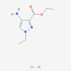 molecular formula C8H14ClN3O2 B4843941 ethyl 4-amino-1-ethyl-1H-pyrazole-3-carboxylate 